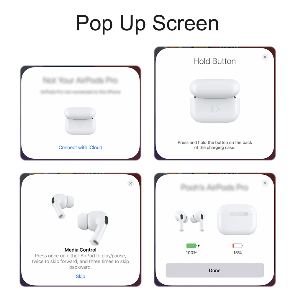 Airpod GPS Positioning Pop-up Window Connect Wireless Bluetooth Headphone