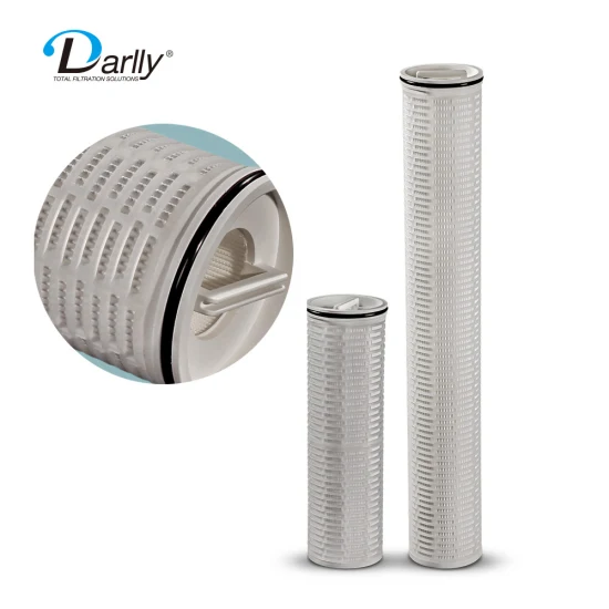 Darlly Hf Filtros de agua plisados ​​PP de alto flujo Cartuchos de filtro de repuesto para filtros de alto flujo Ultipleat Filtración de agua de mar